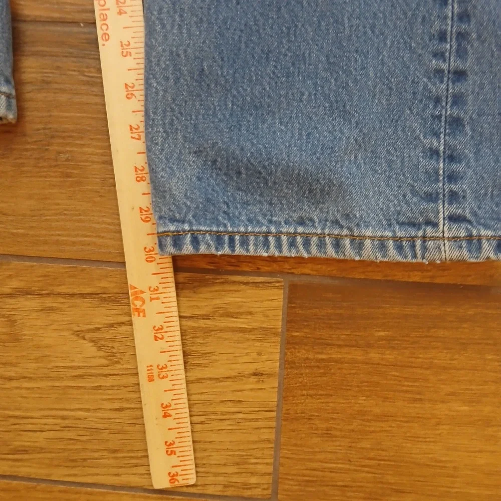 Vintage Levi's 501 Jeans Men 40x34 (FITS 36x30) Blue Button Fly Straight Leg Y2K